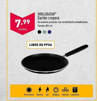 ALDI Home creation sartén crepera oferta