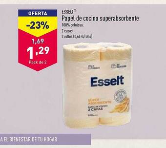 ALDI Esselt papel de cocina superabsorbente oferta