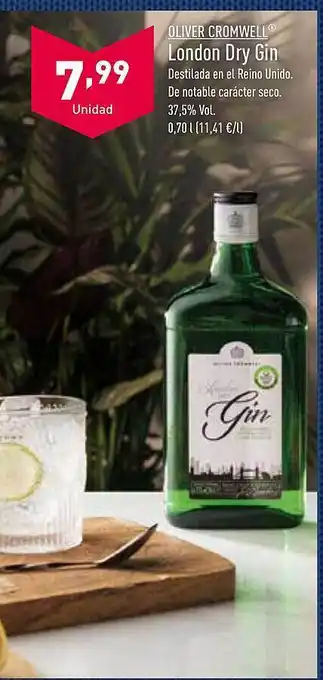 Oliver cromwell london dry gin