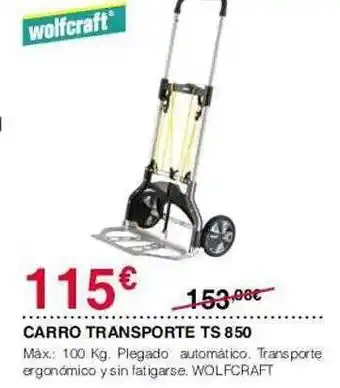 Carro transporte ts 850