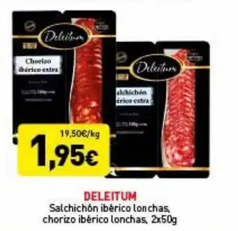 Hiperber Deleitum salchichón ibérico lonchas chorizo ibérico lonchas oferta