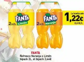 Hiperber Fanta refresco naranja o limón bipack el bipack oferta