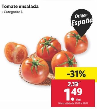 Lidl Tomate ensalada oferta
