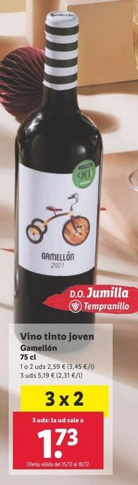 Lidl Vino tinto oferta
