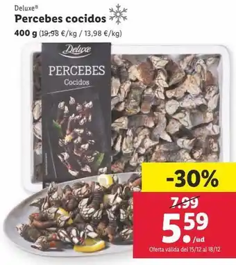 Lidl Percebes deluxe oferta