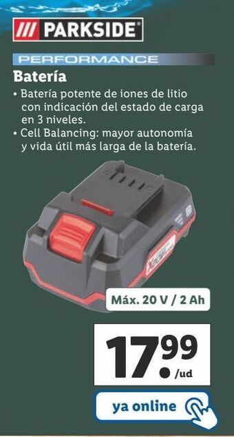 Lidl Herramientas parkside oferta