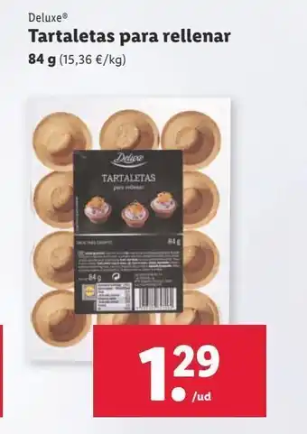 Lidl Tartaletas deluxe oferta