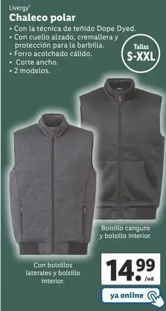 Lidl Chaleco livergy oferta