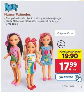 Lidl Muñecas nancy oferta
