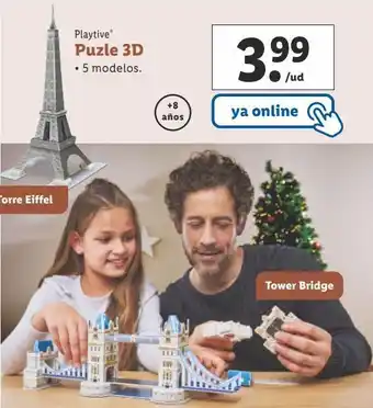 Lidl Puzzle 3d playtive oferta