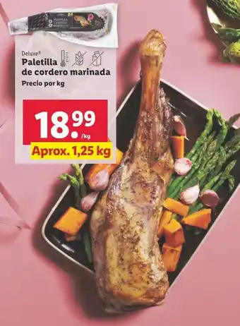 Lidl Paletilla de cordero deluxe oferta