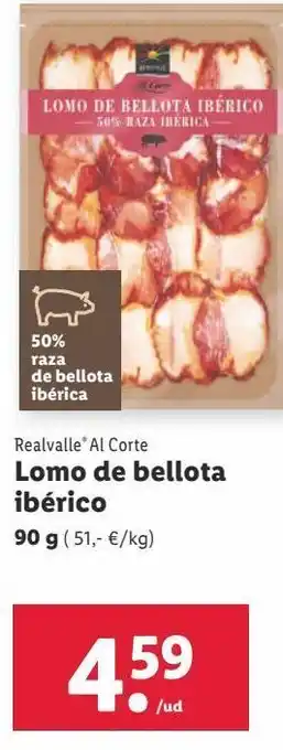 Lidl Lomo ibérico realvalle oferta