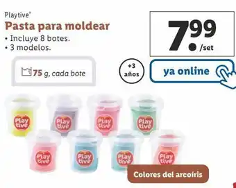Lidl Plastelina playtive oferta