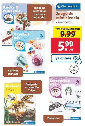 Lidl Juegos clementoni oferta