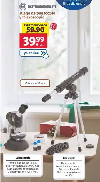Lidl Telescopio bresser oferta