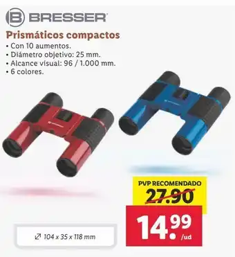 Lidl Prismáticos bresser oferta