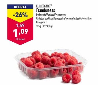 ALDI Frambuesas oferta