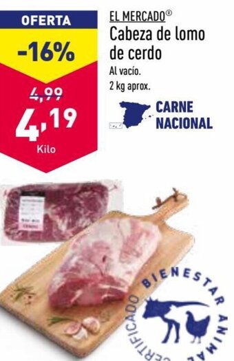 ALDI Cabeza de Lomo de Cerdo oferta