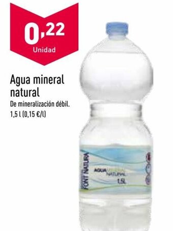 ALDI Agua Mineral Natural oferta
