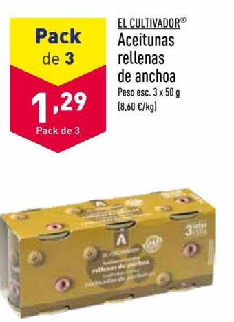 ALDI Aceitunas Rellenas de Anchoa oferta