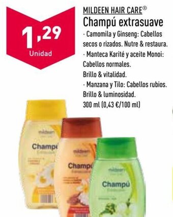ALDI Champú Extrasuave oferta