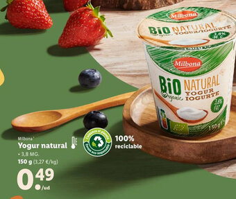 Lidl Yogur Natural oferta