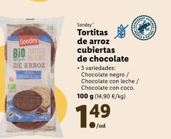 Lidl Tortitas de Arroz Cubiertas de Chocolate oferta