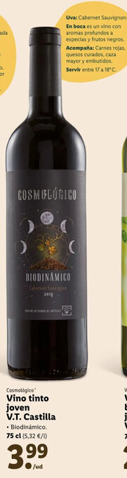 Lidl Vino Tinto Joven V.T. Castilla oferta