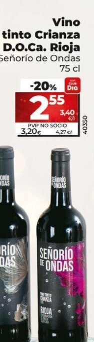 Dia Vino Tinto Crianza D.O.Ca. Rioja oferta