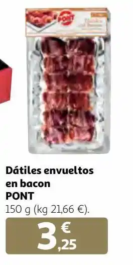 Alcampo Dátiles con bacon oferta