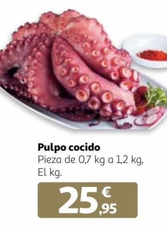 Alcampo Pulpo cocido oferta