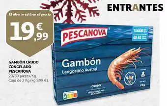 Alcampo Gambones pescanova oferta