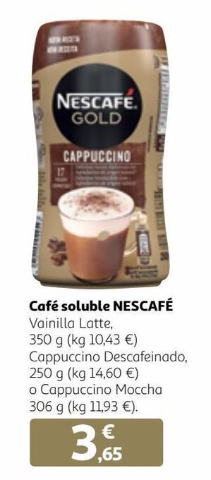 Alcampo Café soluble nescafé oferta