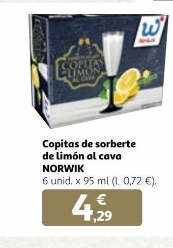 Alcampo Sorbete de limón oferta