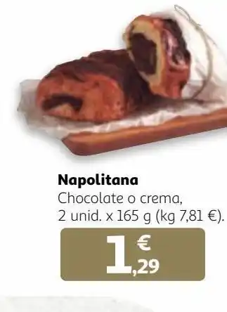Alcampo Napolitana de chocolate oferta
