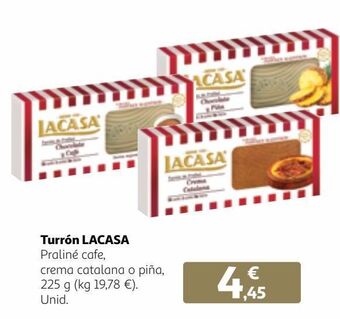 Alcampo Turrón lacasa oferta