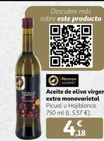 Alcampo Aceite de oliva virgen extra alcampo oferta