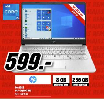 MediaMarkt Hp Portátil 14s Dq2001ns oferta