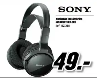 MediaMarkt Sony Auricular Inalámbrico Mdrrf811rk.eu8 oferta