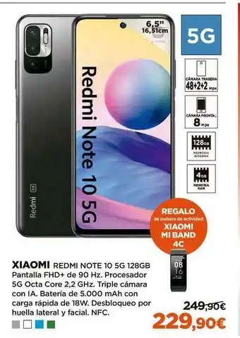 El Corte Inglés Xiaomi Redmi Note 10 5g 128gb oferta