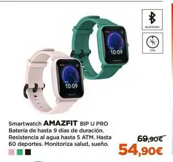 El Corte Inglés Amazfit Smartwach Bip U Pro oferta