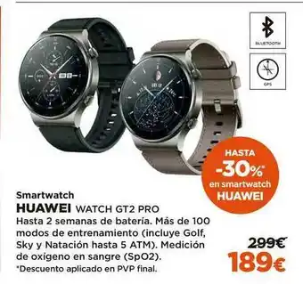 El Corte Inglés Hauwei Smartwatch Watch Gt2 Pro oferta