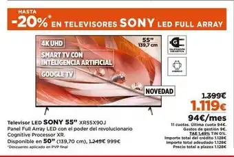El Corte Inglés Sony 55 Televisor Led oferta