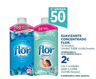 El Corte Inglés 2a Unidad -50% Suavizante Concentrado Flor oferta