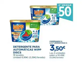 El Corte Inglés Detergente Para Automáticas Wipp Discs oferta