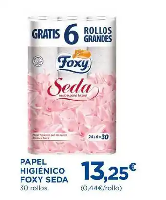 El Corte Inglés Papel Higiénico Foxy Seda 30 rollos oferta