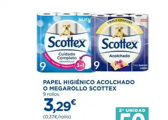 El Corte Inglés Papel Higiénico Acolchado O Megarollo Scottex oferta