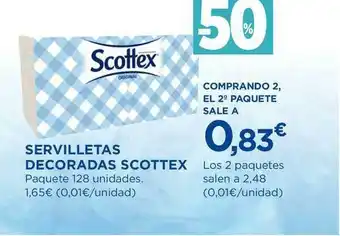 El Corte Inglés Servilletas Decoradas Scottex oferta