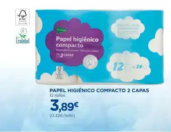 El Corte Inglés Papel Higiénico Compacto 2 Capas oferta