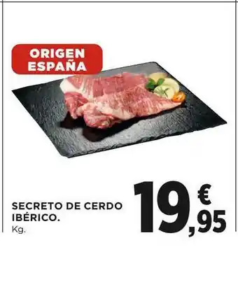 El Corte Inglés Secreto De Cerdo Ibérico oferta